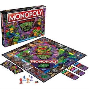 NIB Monopoly Teenage Mutant Ninja Turtles Mutant Mayhem TMNT Board Game